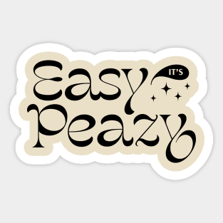 Easy Peazy Sticker